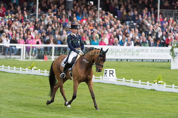 Michael Jung (GER) riding La Biosthetique Sam FBW in the Dressage phase  of  the 2017 Mitsubishi Motors  Badminton Horse Trials