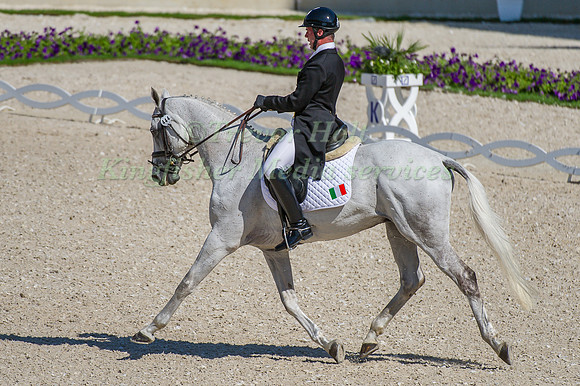 Fraser Duffy riding Primus taking part in the dressage test