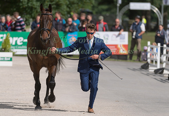 SIMON GRIEVE (GBR) AND DOUGLAS AT THE EQUI-TREK CCI *** FINAL HORSE INSPECTION OF THE 2017 BRAMHAM INTERNATIONAL HORSE TRIALS