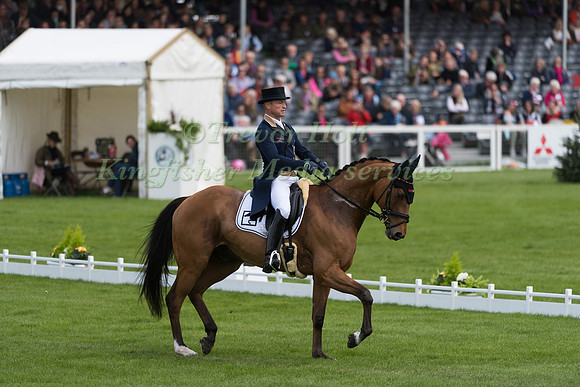 Michael Jung (GER) riding La Biosthetique Sam FBW in the Dressage phase  of  the 2017 Mitsubishi Motors  Badminton Horse Trials