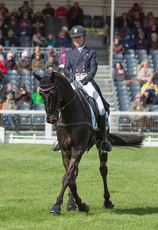 Kathryn Robinson (CAN) riding Let it Bee in the Dressage phase  of  the 2017 Mitsubishi Motors  Badminton Horse Trials