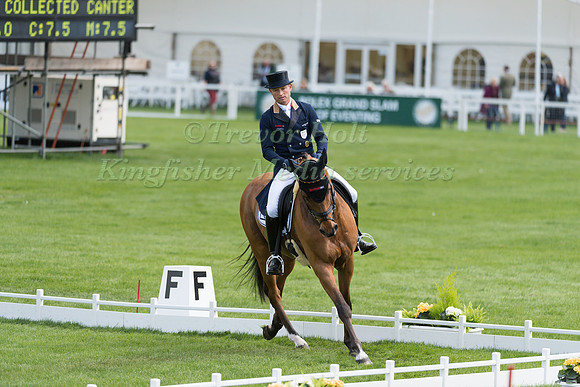 Michael Jung (GER) riding La Biosthetique Sam FBW in the Dressage phase  of  the 2017 Mitsubishi Motors  Badminton Horse Trials