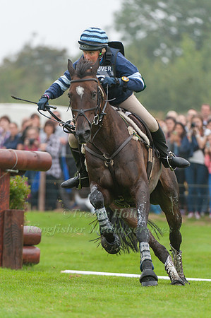 Clare Lewis (GBR) riding Sidnificant competing in the Cross Country Phase