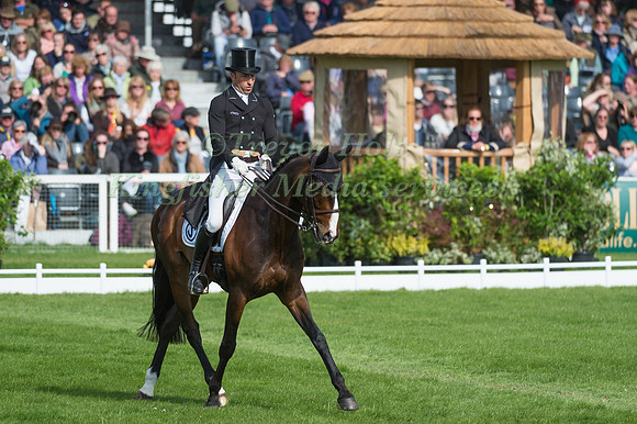Tim Price (NZL) riding Xavier Faer in the Dressage phase  of  the 2017 Mitsubishi Motors  Badminton Horse Trials