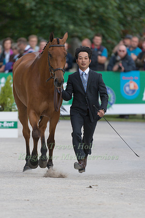 TOSHIYUKI  TANAKA (JPN) AND TALMA D ALLOU AT THE EQUI-TREK CCI *** FINAL HORSE INSPECTION OF THE 2017 BRAMHAM INTERNATIONAL HORSE TRIALS