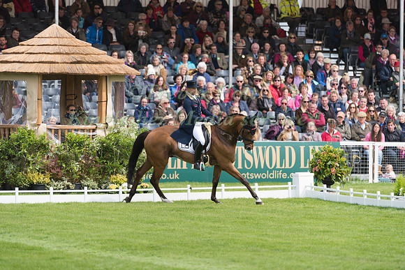 Michael Jung (GER) riding La Biosthetique Sam FBW in the Dressage phase  of  the 2017 Mitsubishi Motors  Badminton Horse Trials