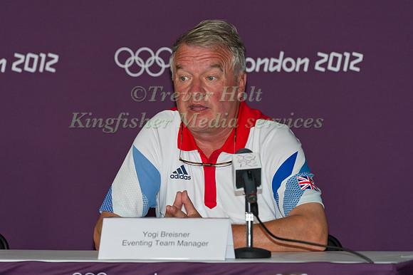 Yogi Breisner Eventing Team Manager at the Pre Competition Press Conference