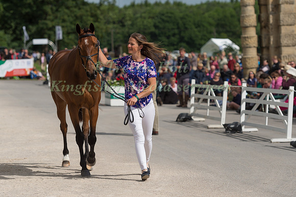 KATIE PRESTON (GBR) AND TEMPLAR JUSTICE AT THE EQUI-TREK CCI *** FINAL HORSE INSPECTION OF THE 2017 BRAMHAM INTERNATIONAL HORSE TRIALS