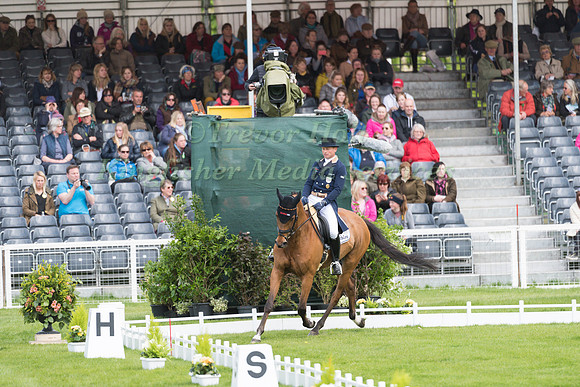 Michael Jung (GER) riding La Biosthetique Sam FBW in the Dressage phase  of  the 2017 Mitsubishi Motors  Badminton Horse Trials