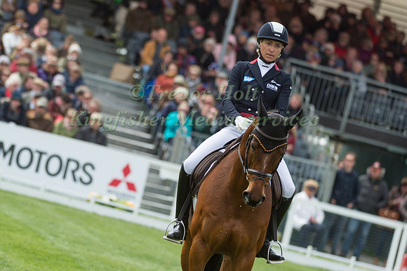 Ingrid Klimke (GER) riding Horseware Hale Bob OLD in the Dressage phase  of  the 2017 Mitsubishi Motors  Badminton Horse Trials