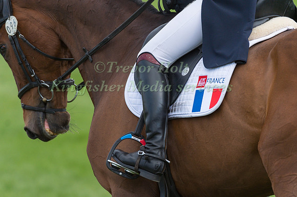 Caroline Chadelat (FRA) riding Kadessia in the Dressage phase  of  the 2017 Mitsubishi Motors  Badminton Horse Trials