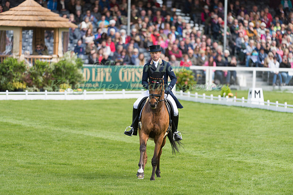 Michael Jung (GER) riding La Biosthetique Sam FBW in the Dressage phase  of  the 2017 Mitsubishi Motors  Badminton Horse Trials