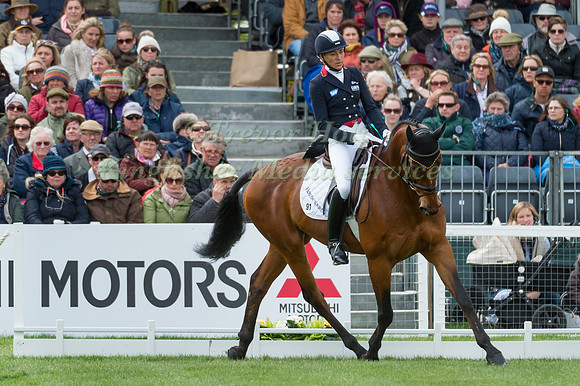 Ingrid Klimke (GER) riding Horseware Hale Bob OLD in the Dressage phase  of  the 2017 Mitsubishi Motors  Badminton Horse Trials