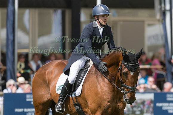 BEN HOBDAY (GBR) AND MULRYS ERROR TAKING PART IN THE DRESSAGE PHASE OF THE  CCI THREE STAR COMPETITION AT THE 2017 EQUI-TREK BRAMHAM INTERNATIONAL HORSE TRIALS