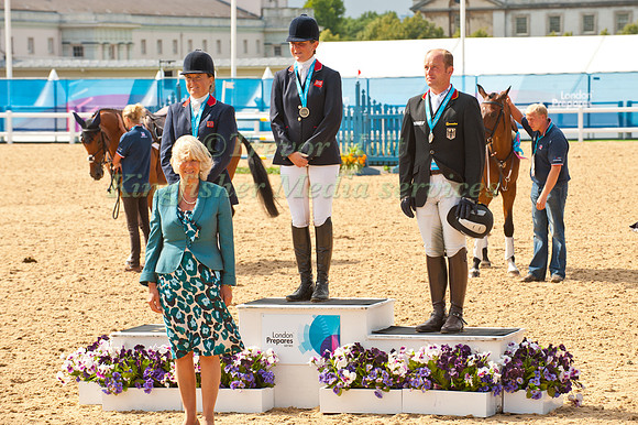 Medal Presentation at the Olympic Test Event Greenwich