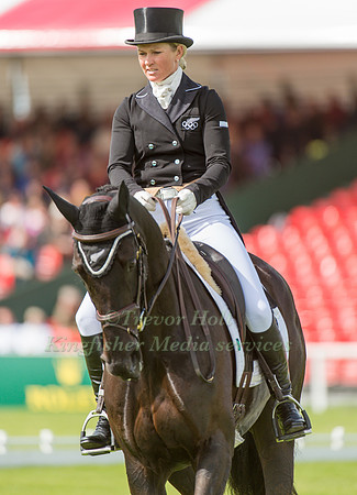 Jonelle Price (NZL) riding Classic Moet taking part in the dress