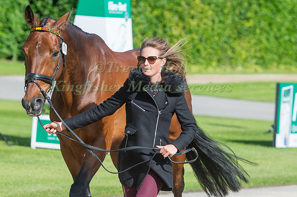 CAMILLA  KRUGER (ZIM) AND BIARRITZ II AT THE FINAL HORSE INSPECTION OF THE EQUI-TREK CCI-L4* COMPETITION AT THE 2019  EQUI-TREK BRAMHAM INTERNATIONAL HORSE TRIALS.