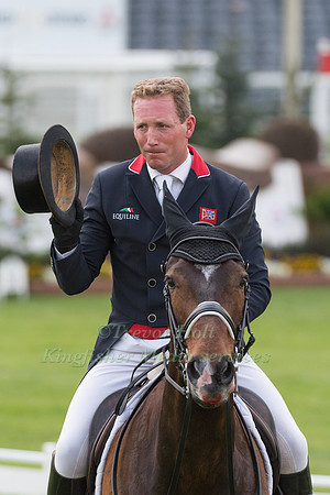 Oliver Townend (GBR) riding Samuel Thomas II in the Dressage phase  of  the 2017 Mitsubishi Motors  Badminton Horse Trials