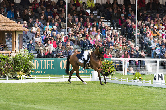 Michael Jung (GER) riding La Biosthetique Sam FBW in the Dressage phase  of  the 2017 Mitsubishi Motors  Badminton Horse Trials