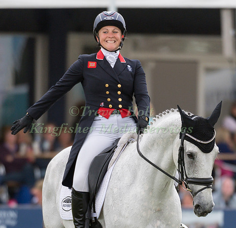 GEMMA TATTERSALL (GBR) AND QUICKLOOK V TAKING PART IN THE DRESSAGE PHASE OF THE  CCI THREE STAR COMPETITION AT THE 2017 EQUI-TREK BRAMHAM INTERNATIONAL HORSE TRIALS