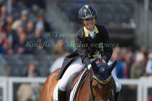 Arianna Schivo ITALY riding Quefira de l'Ormeau in the Dressage phase  of  the 2017 Mitsubishi Motors  Badminton Horse Trials