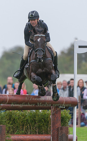 Murray Lamperd (AUS) riding Under The Clocks competing in the Cross Country Phase