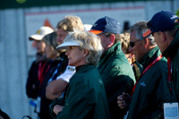 Ginny Leng & THe Iriish Team Watching Show Jumping