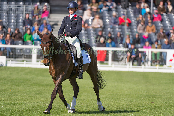 Izzy Taylor (GBR) riding KBIS Briarlands Matilda in the Dressage phase  of  the 2017 Mitsubishi Motors  Badminton Horse Trials