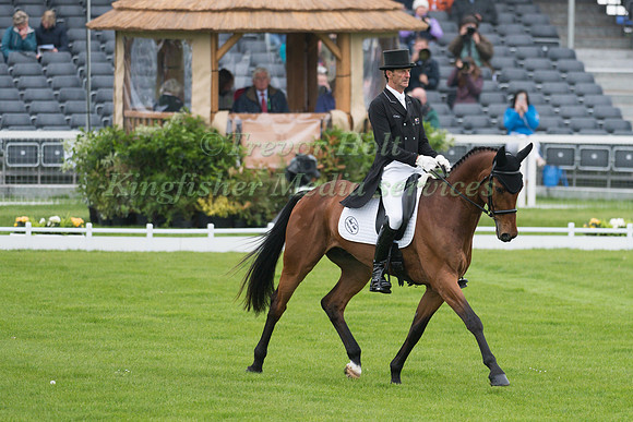 Mark Todd (NZL) riding Leonidas II in the Dressage phase  of  the 2017 Mitsubishi Motors  Badminton Horse Trials