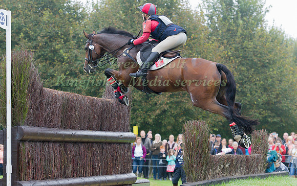 Louisa Lockwood (GBR) riding Ballyfarris Flight competing in the Cross Country Phase