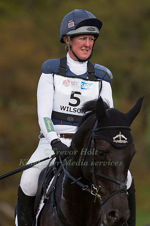 NICOLA WILSON (GBR) RIDING  BULANA HELD ON COURSE WHILST COMPETING IN THE CROSS COUNTRY PHASE OF THE  EVENT RIDERS MASTERS COMPETITION AT THE  2017 DODSON AND HORRELL CHATSWORTH INTERNATIONAL HORSE TR