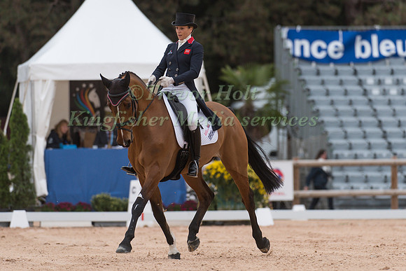 Sara Bullimore of Great Britain riding Valentino V