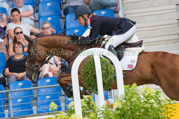KRISTINA COOK (GBR) AND BILLY THE RED