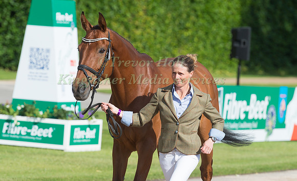 SARAH  ENNIS (IRL) AND WOODCOURT GARRISON AT THE FINAL HORSE INSPECTION OF THE EQUI-TREK CCI-L4* COMPETITION AT THE 2019  EQUI-TREK BRAMHAM INTERNATIONAL HORSE TRIALS.