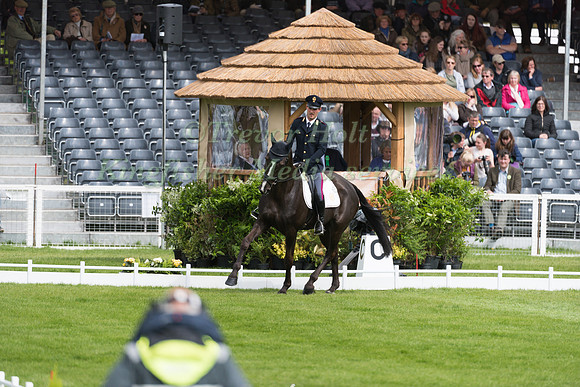 Pietro Sandei (ITA) riding Mouse  in the Dressage phase  of  the 2017 Mitsubishi Motors  Badminton Horse Trials