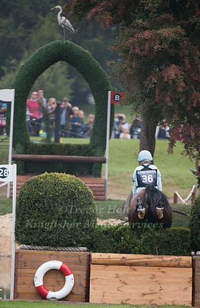 Izzy Taylor (GBR) riding KBIS Briarlands Matilda competing in the Cross Country Phase