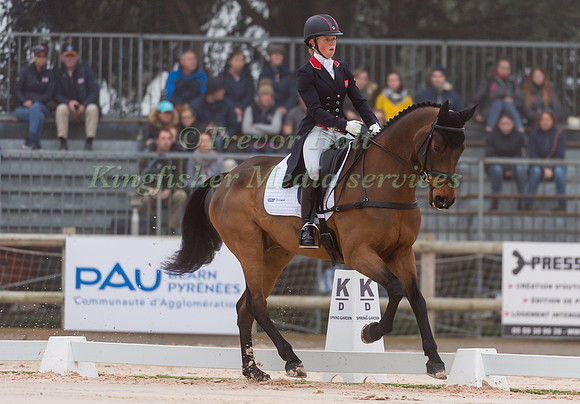 ROSALIND CANTER (GBR) AND ZENSHERA TAKING PART IN THE DRESSAGE P