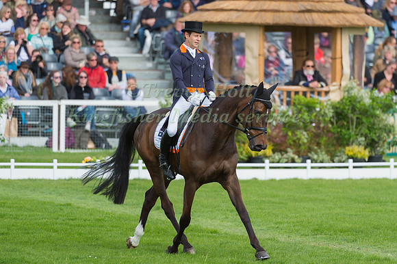 Christopher Burton (AUS) riding Graf Liberty in the Dressage phase  of  the 2017 Mitsubishi Motors  Badminton Horse Trials