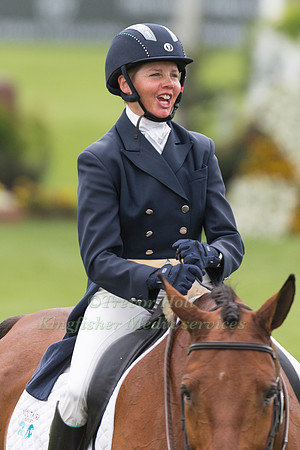 Louise Harwood (GBR) riding Whitson in the Dressage phase  of  the 2017 Mitsubishi Motors  Badminton Horse Trials