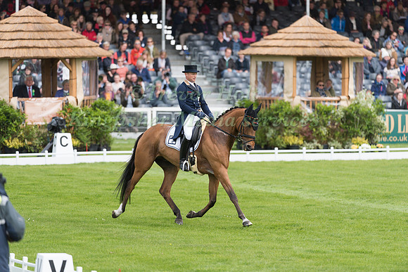 Michael Jung (GER) riding La Biosthetique Sam FBW in the Dressage phase  of  the 2017 Mitsubishi Motors  Badminton Horse Trials