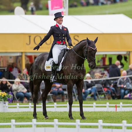 NICOLA WILSON (GBR) RIDING  BULANA COMPETING IN THE DRESSAGE PHASE OF THE  CIC THREE STAR EVENT RIDERS MASTERS  COMPETITION AT THE  2017 DODSON AND HORRELL  CHATSWORTH INTERNATIONAL HORSE TRIAL.