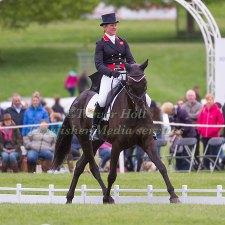 NICOLA WILSON (GBR) RIDING  BULANA COMPETING IN THE DRESSAGE PHASE OF THE  CIC THREE STAR EVENT RIDERS MASTERS  COMPETITION AT THE  2017 DODSON AND HORRELL  CHATSWORTH INTERNATIONAL HORSE TRIAL.