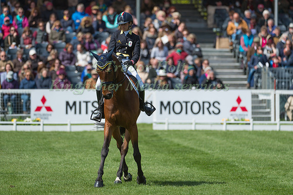 Arianna Schivo ITALY riding Quefira de l'Ormeau in the Dressage phase  of  the 2017 Mitsubishi Motors  Badminton Horse Trials