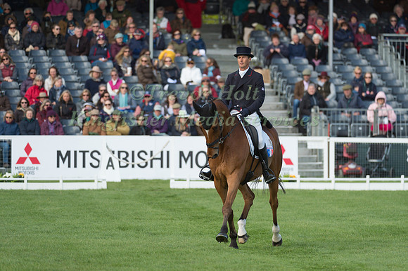 Pascal Leroy (FRA) riding Minos de Petra in the Dressage phase  of  the 2017 Mitsubishi Motors  Badminton Horse Trials