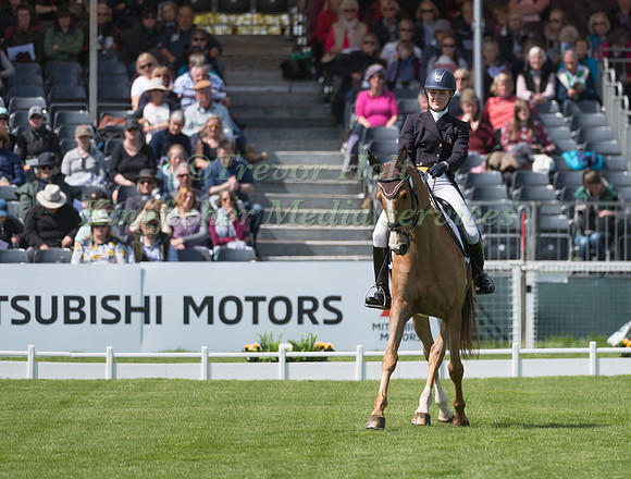 CLARE ABBOTT (IRL) RIDING  EURO PRINCE