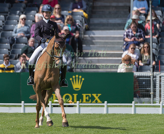 CLARE ABBOTT (IRL) RIDING  EURO PRINCE