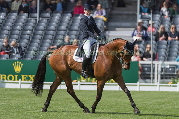 ALICIA HAWKER  (GBR) RIDING  CHARLES RR