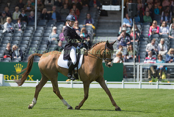CLARE ABBOTT (IRL) RIDING  EURO PRINCE