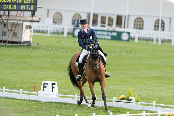 Michael Jung (GER) riding La Biosthetique Sam FBW in the Dressage phase  of  the 2017 Mitsubishi Motors  Badminton Horse Trials