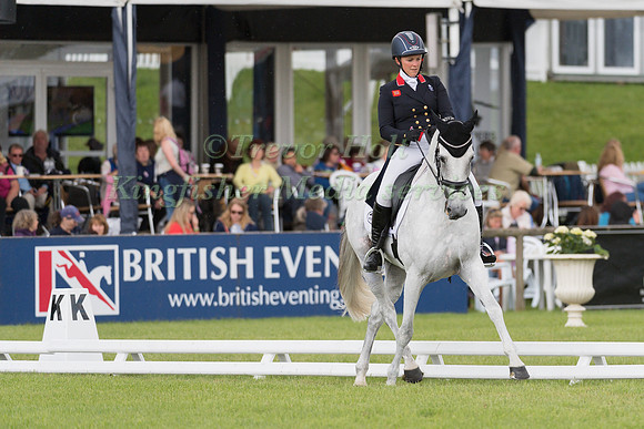 GEMMA TATTERSALL (GBR) AND QUICKLOOK V TAKING PART IN THE DRESSAGE PHASE OF THE  CCI THREE STAR COMPETITION AT THE 2017 EQUI-TREK BRAMHAM INTERNATIONAL HORSE TRIALS